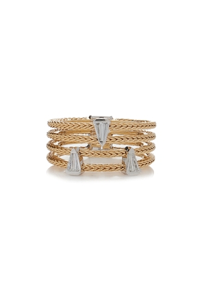 Nikos Koulis - 18K White and Yellow Gold Diamond Together Ring - Gold - US 6.75 - Moda Operandi - Gifts For Her