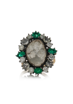 Amrapali - One-of-a-Kind Rajasthan 14K Yellow Gold Diamond; Emerald Ring - White - US 6.5 - Moda Operandi - Gifts For Her