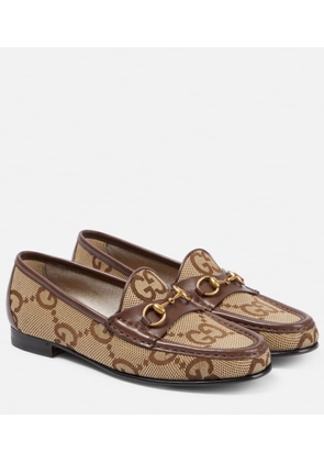 Gucci Horsebit 1953 GG canvas loafers