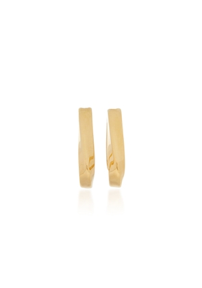 Bottega Veneta - Essentials 18K Gold-Plated Hoop Earrings - Gold - OS - Moda Operandi - Gifts For Her