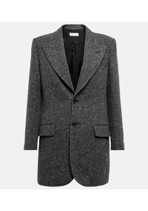Saint Laurent Wool and silk fitted blazer