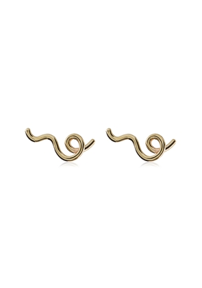 Bea Bongiasca - WOW Mini Enameled 9K Yellow Gold Earrings - Gold - OS - Moda Operandi - Gifts For Her