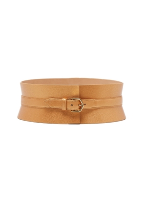 ALAÏA - Neo Leather Bustier Belt - Brown - 75 cm - Moda Operandi