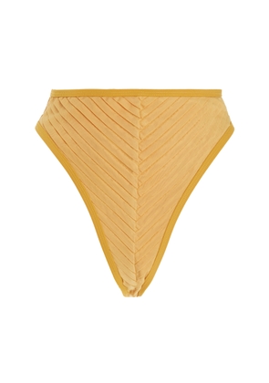 Andrea Iyamah - Pura High Waist Bikini Bottom - Yellow - S - Moda Operandi