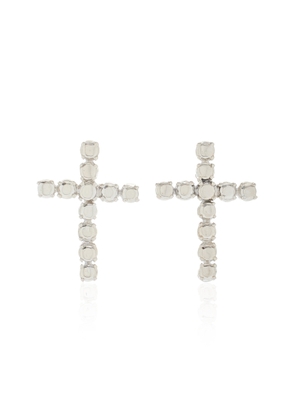 Martine Ali - Sterling Silver Cross Earrings - Silver - OS - Moda Operandi - Gifts For Her