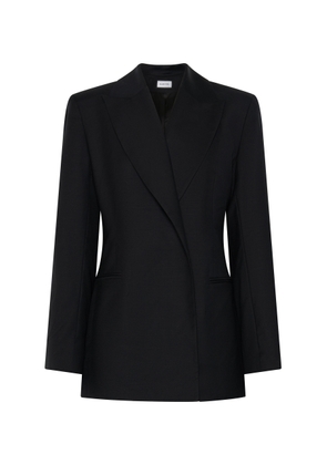 Beare Park - Tailored Wool Wrap Blazer - Black - AU 6 - Moda Operandi