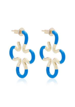 Bea Bongiasca - B 9K Yellow Gold Enameled Earrings - Blue - OS - Moda Operandi - Gifts For Her