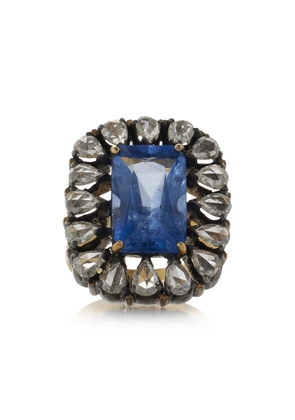 Amrapali - One-of-a-Kind Victorian Rajasthan 18K Yellow Gold Sapphire; Diamond Ring - Blue - US 6 - Moda Operandi - Gifts For Her