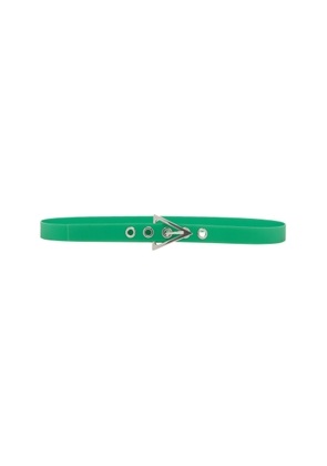 Bottega Veneta - Buckled Rubber Belt - Green - 90 cm - Moda Operandi