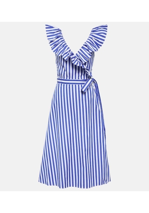 Polo Ralph Lauren Striped cotton midi dress