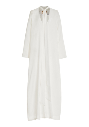 ALBUS LUMEN - Hazel Cotton Maxi Dress - White - AU 12 - Moda Operandi