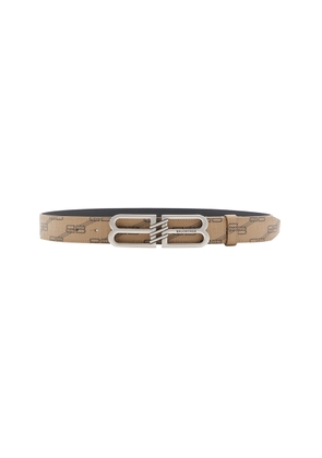 Balenciaga - BB Signature Canvas Belt - Brown - 85 cm - Moda Operandi