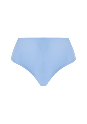 JADE SWIM - Bound High-Waisted Bikini Bottom - Blue - XL - Moda Operandi
