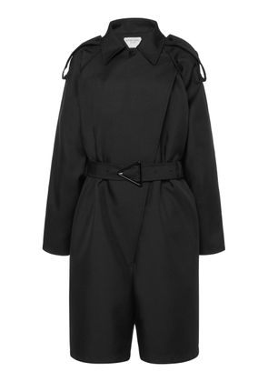 Bottega Veneta - Belted Gabardine Jumpsuit - Black - IT 44 - Moda Operandi
