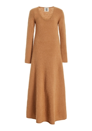 By Malene Birger - Exclusive Wool-Mohair Midi Dress - Brown - M - Moda Operandi