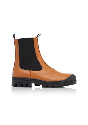 Loewe - Rubber-Paneled Leather Chelsea Boots - Brown - IT 40 - Moda Operandi