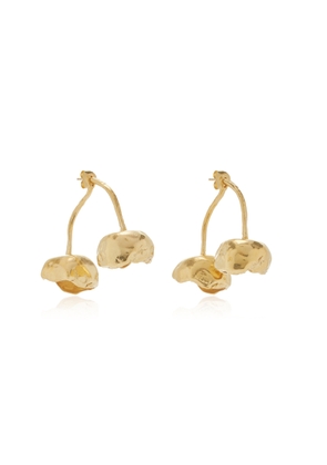 Simuero - Cerezas 18K Gold-Plated Earrings - Gold - OS - Moda Operandi - Gifts For Her