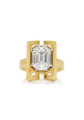 Sylva & Cie - Kelly Mosaic 18K Yellow Gold Diamond Ring - Gold - US 7.5 - Moda Operandi - Gifts For Her