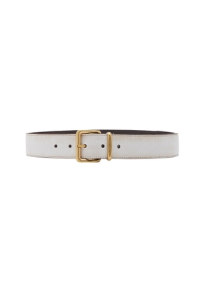 Miu Miu - Leather Belt - White - 70 cm - Moda Operandi
