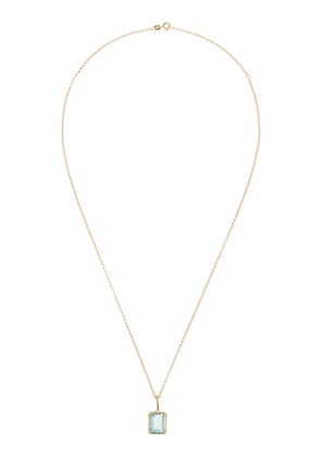 Kika Alvarenga - 18K Gold And Aquamarine Necklace - Blue - OS - Moda Operandi - Gifts For Her