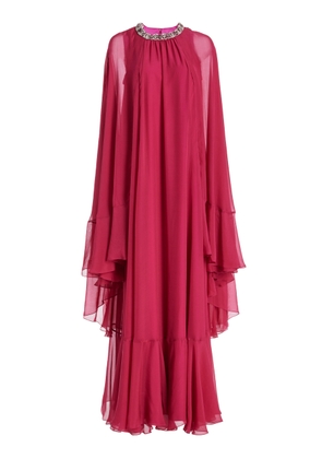 Miss Sohee - Exclusive Embellished Silk Caftan Dress - Pink - M - Moda Operandi