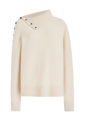 Proenza Schouler - Button-Detailed Eco-Cashmere Sweater - Ivory - M - Moda Operandi