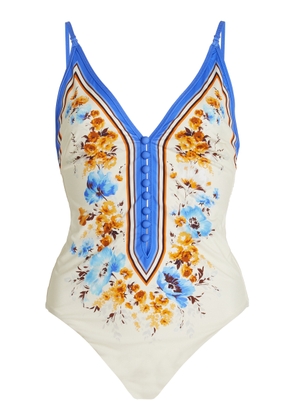 Zimmermann - Halcyon Floral One-Piece Swimsuit - Floral - 4 - Moda Operandi