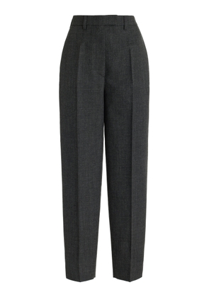Prada - Tapered Wool Trousers - Grey - IT 42 - Moda Operandi