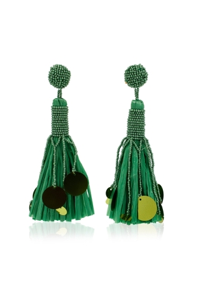 Johanna Ortiz - Floral Reliquia Earrings - Green - OS - Moda Operandi - Gifts For Her