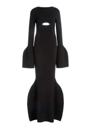 A.W.A.K.E. MODE - Cutout Knit Maxi Dress - Black - M - Moda Operandi
