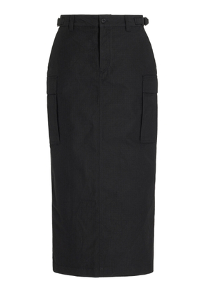 Wardrobe.NYC - Cotton Midi Cargo Skirt - Black - M - Moda Operandi
