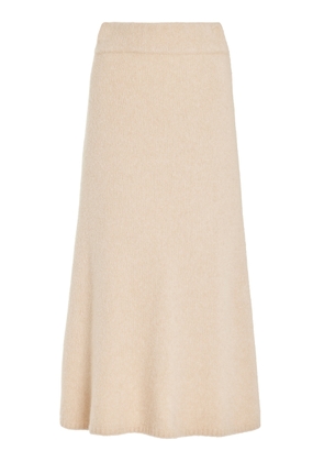 Lisa Yang - Kael Boucle-Cashmere Midi Skirt - Neutral - 0 - Moda Operandi