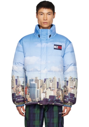 Tommy Jeans Blue Awake NY Edition Reversible Down Jacket