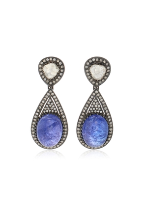 Amrapali - One-of-a-Kind Jaipur 18K Yellow Gold Tanzanite; Diamond Earrings - Blue - OS - Moda Operandi - Gifts For Her