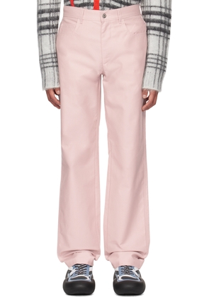 JW Anderson Pink Five-Pocket Trousers