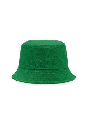 Bottega Veneta - Intrecciato Nylon Bucket Hat - Green - L - Moda Operandi