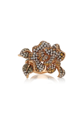 Wendy Yue - Golden Orchid 18K Rose Gold Multi-Stone Ring - Yellow - US 6.75 - Moda Operandi - Gifts For Her