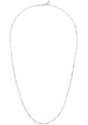 Numbering Silver #7708 Slim Figaro Chain Necklace