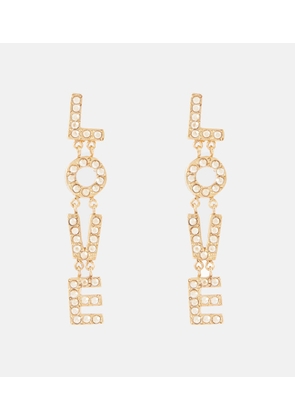 Oscar de la Renta Love embellished earrings
