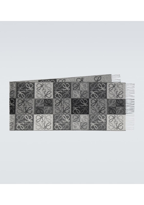 Loewe Anagram wool and cashmere scarf