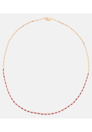 Suzanne Kalan 18kt rose gold necklace with rubies