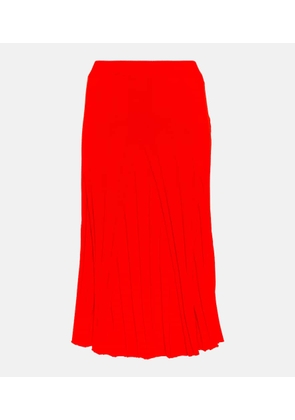 Stella McCartney Ribbed-knit cotton midi skirt