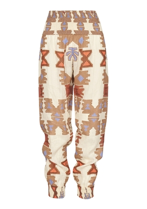 Johanna Ortiz - Exclusive Quechua Ecru Incaica Linen Pants - Multi - US 4 - Moda Operandi