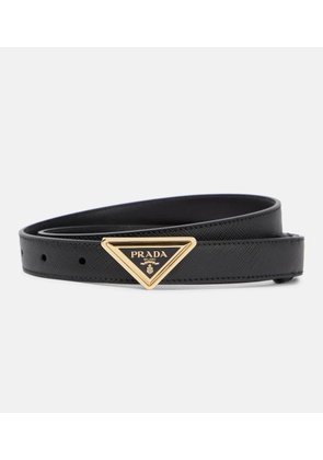 Prada Triangle saffiano leather belt