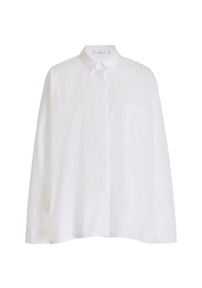 The Row - Concetta Oversized Cotton Poplin Shirt - White - XL - Moda Operandi