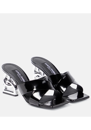 Dolce&Gabbana 3.5 logo leather high sandals