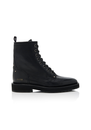 Golden Goose - Combat Leather Boots - Black - IT 39 - Moda Operandi