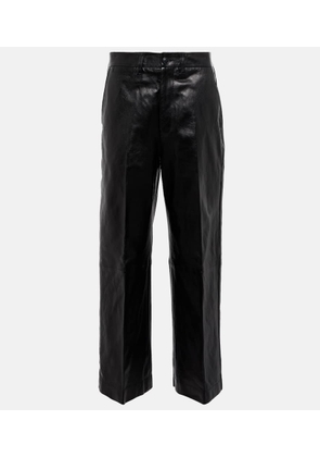 Polo Ralph Lauren Cropped leather pants