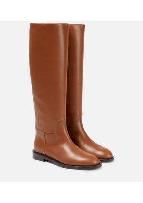 Loro Piana Decker leather knee-high boots