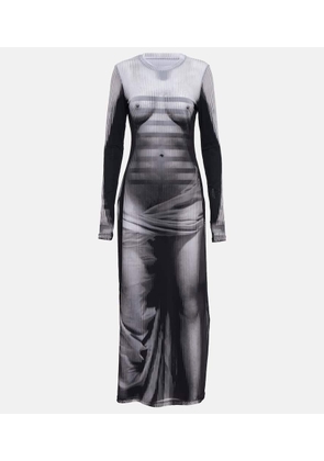 Y/Project x Jean Paul Gaultier Body Morph mesh maxi dress